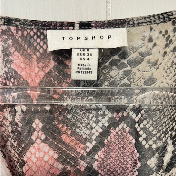 Topshop Pink and Gray Long Cover-Up Dress - Picture 3 of 4